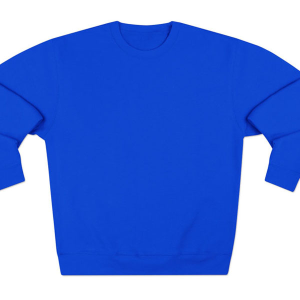 royal blue sweatshirt