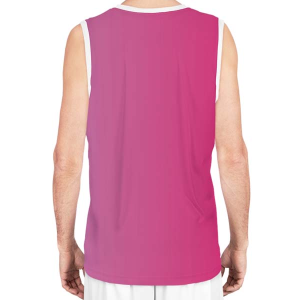 Back view of the custom sublimated basketball jersey/tank top.