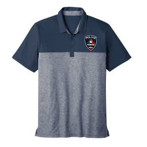 custom police polo grey